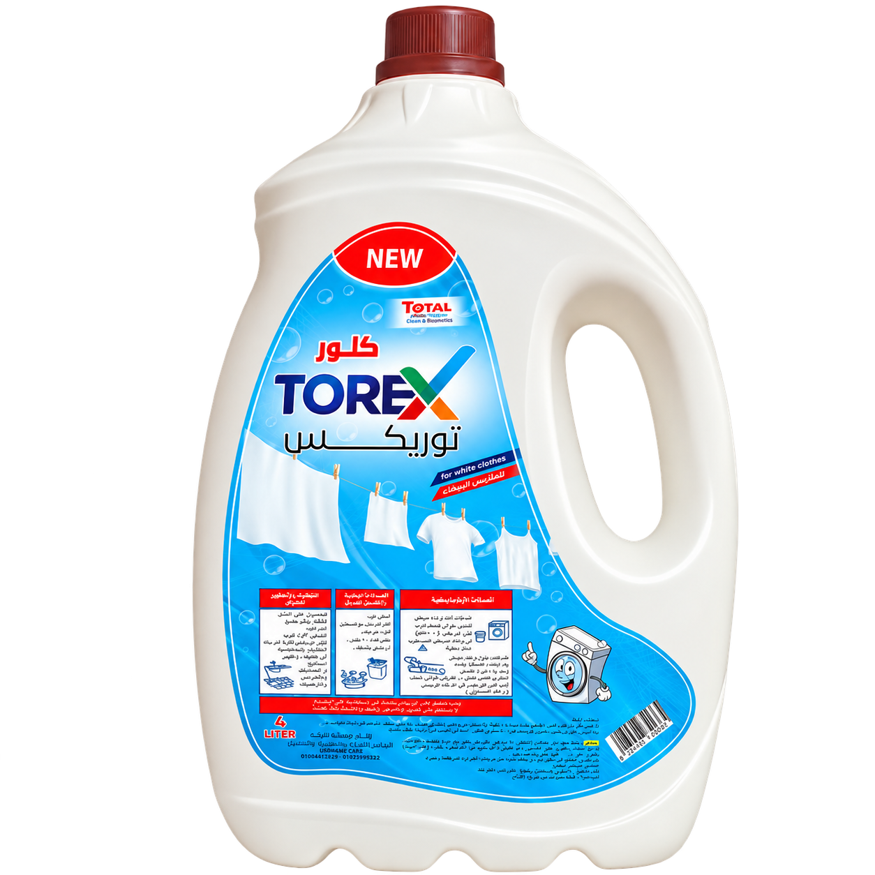 TOREX · White laundry 4 L — Laundry bleach